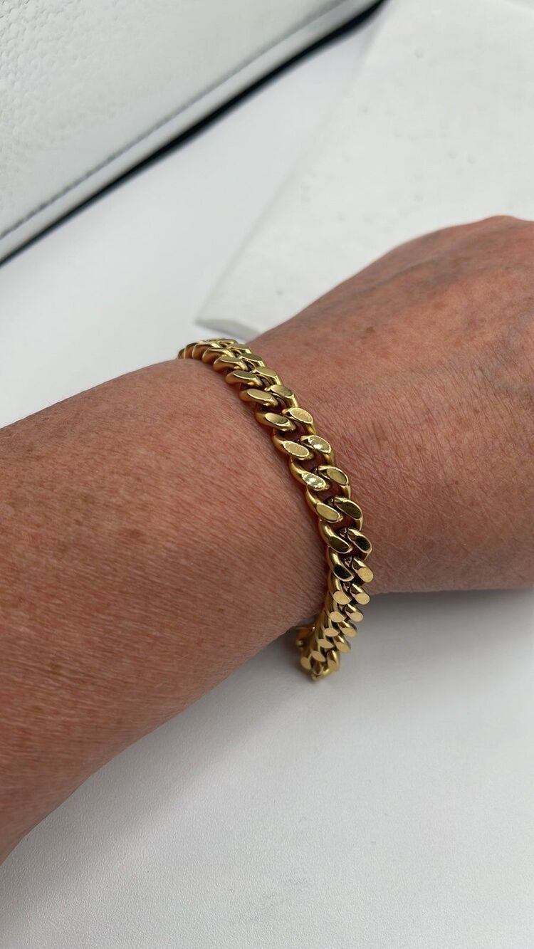 18K Gold Plated  big bold chain  bracelet